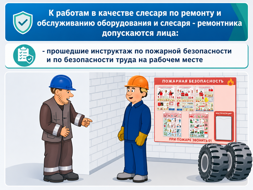 Слесарь по ремонту и обслуживанию оборудования (гор) — кадр 1