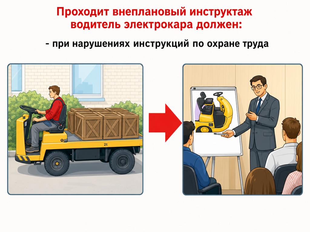 Водитель электрокара — кадр 1